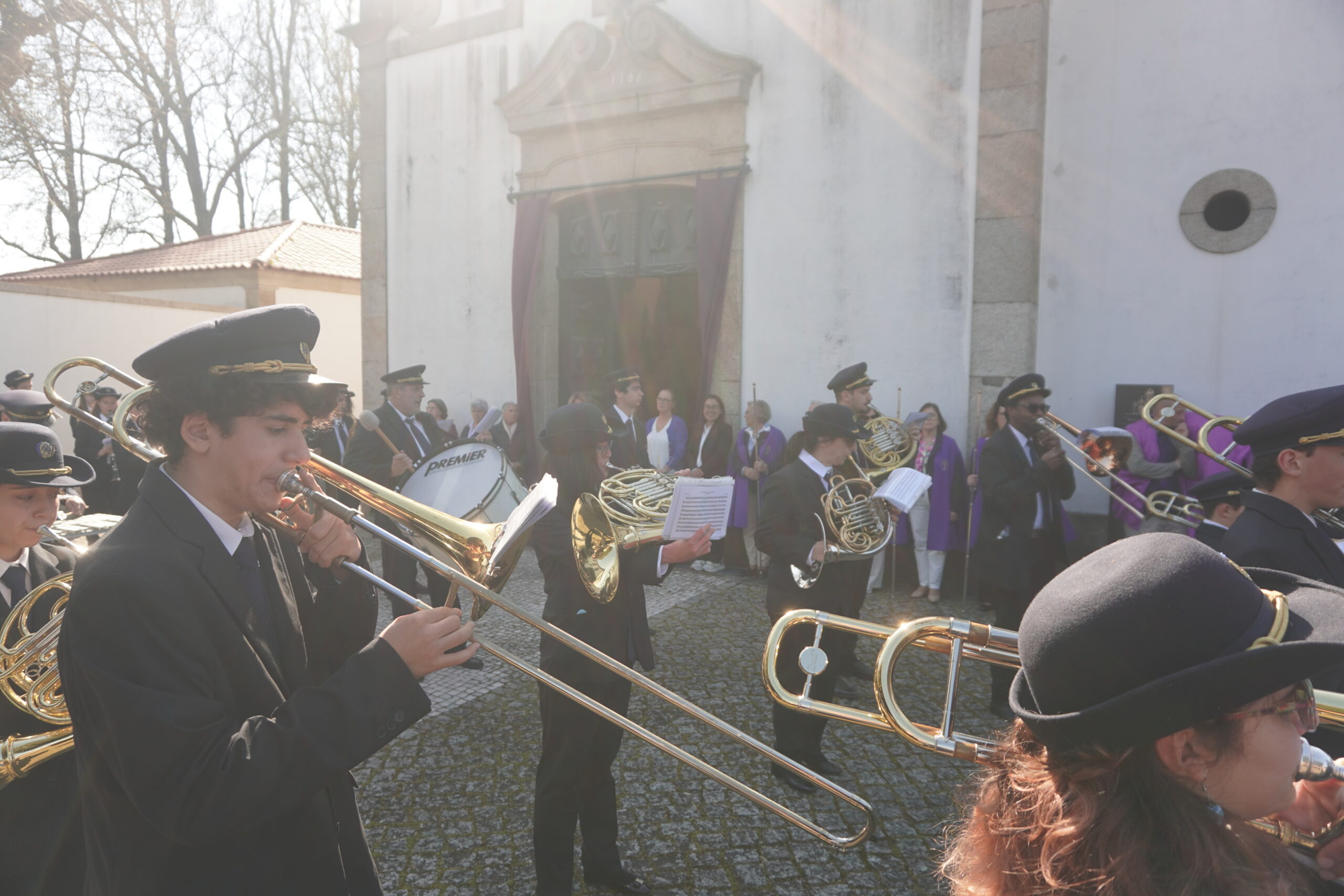 Religious processional with the band, Good Friday 2026